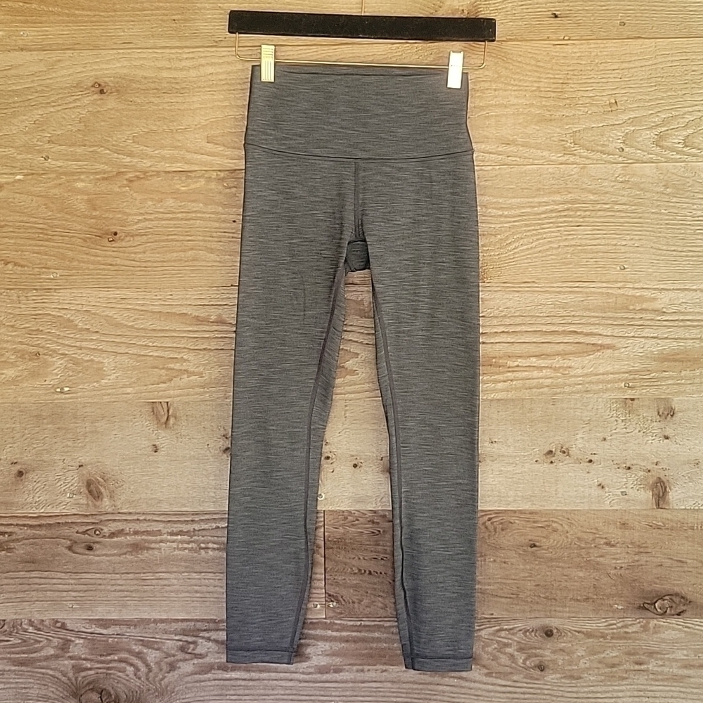 Lululemon Wunder Under Hi-Rise 7/8 Tight Full-On Luxtreme 25" Heathered Black 4